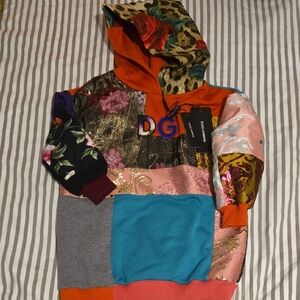 Dolce And Gabbana Colorful Patchwork Hoodie 3T Childs NWT! (800 Retail)